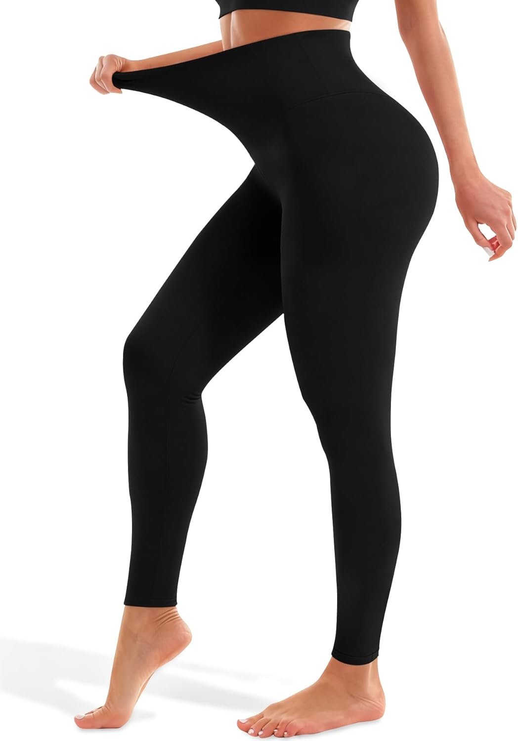 Blue Breath Leggings for Women High Waisted, Buttery Soft Yoga Pants, Non See Through Light Tummy Control Athletic Pants