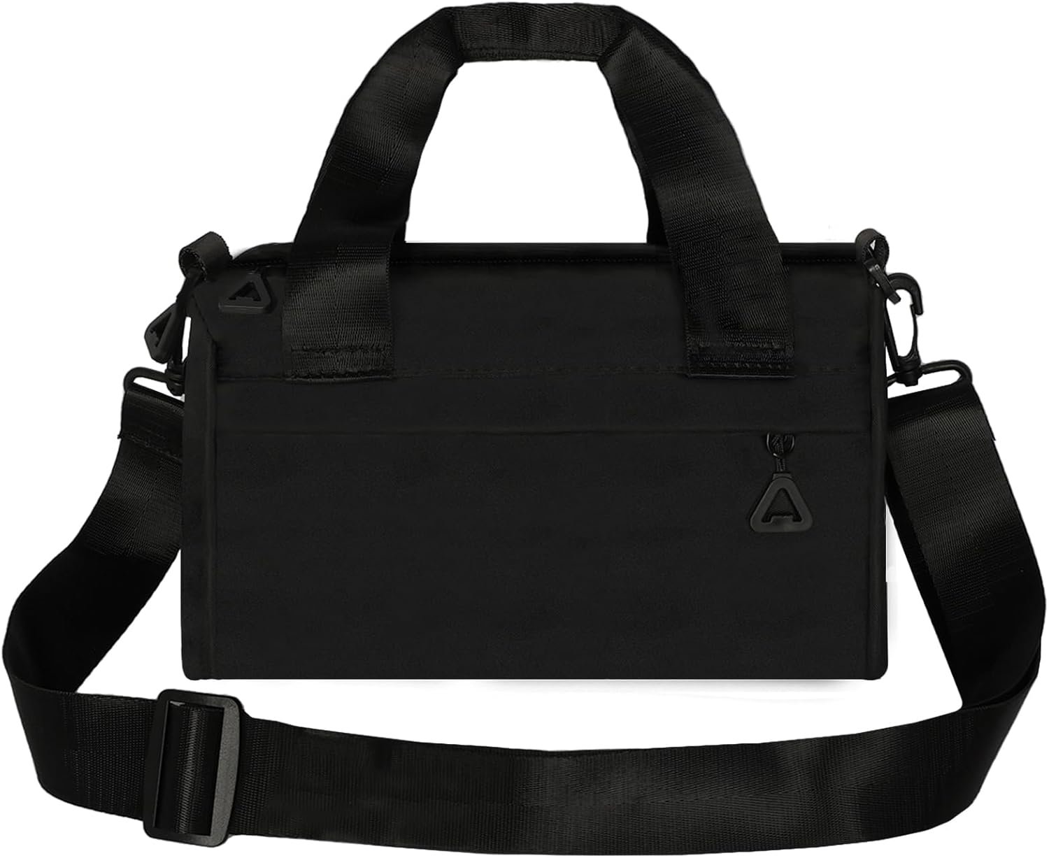 Mini Gym Bag Sport Bag Adjustable Small Duffle Bag Detachable Strap Gym Tote for Women Men Portable Fitness Shoulder Bag for Sports Travel (Black)