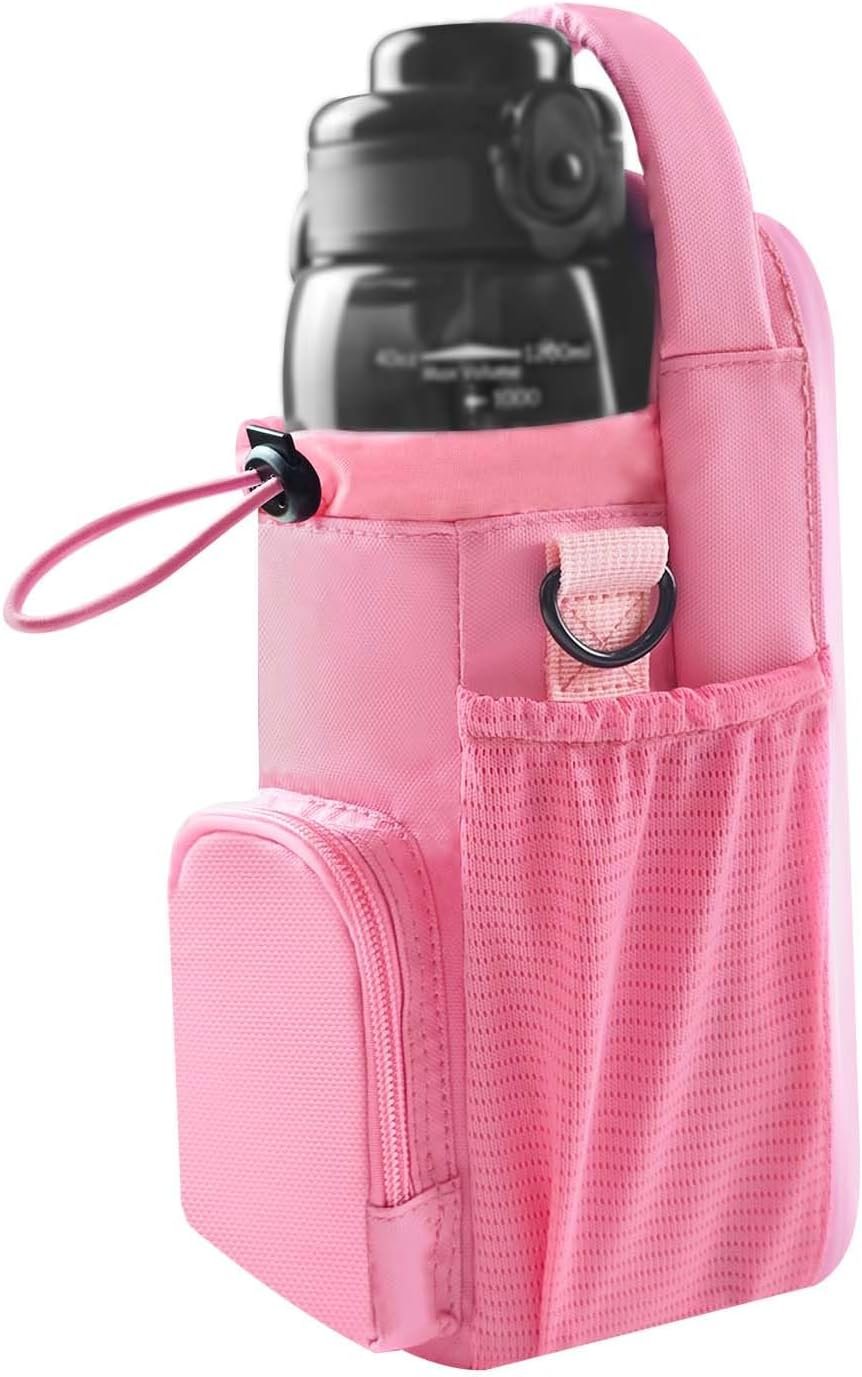 Magnetic Gym Bag for Men and Women, Magnetic Water Bottle Holder for Gym, Small Gym Bag, Gym Gifts for Women and Men (Pink,