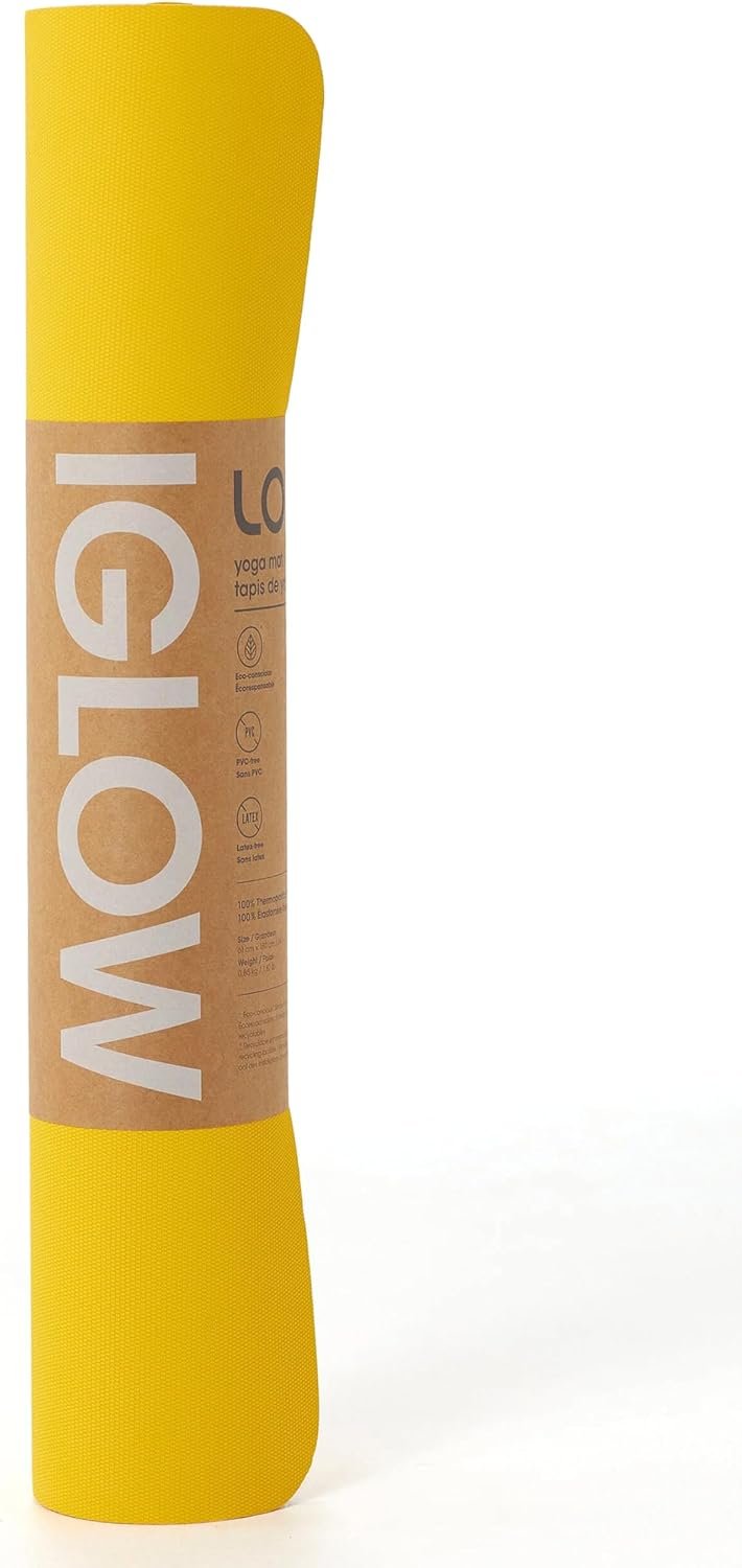 Lolë Womens IGLOW Yoga Mat | 5mm Thick | Non-Slip Workout Mat | Ideal for Yoga & Pilates | Enhanced Grip