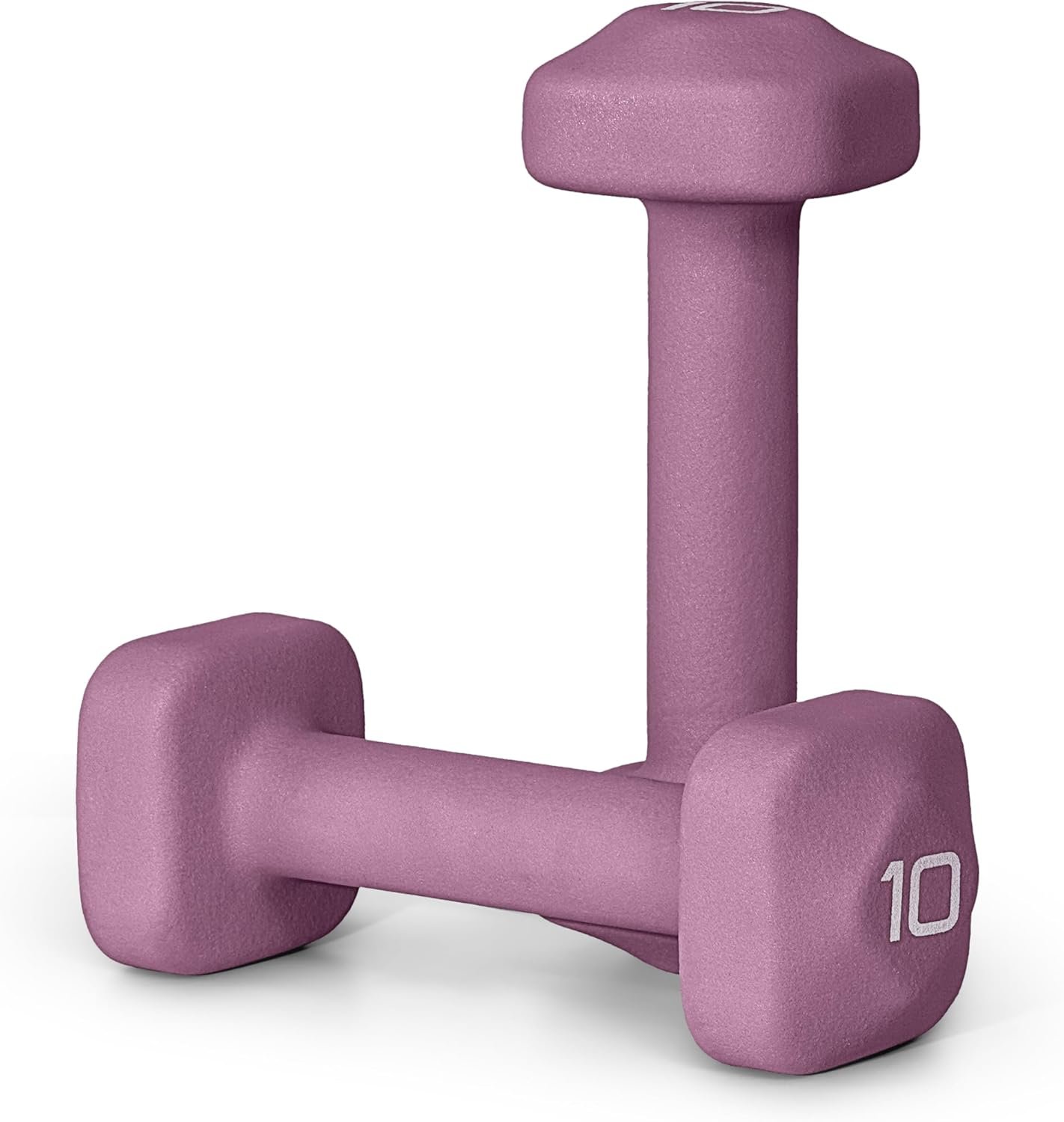 Tone Fitness Neoprene Dumbbell Weight Pairs with Anti-Roll Square Head | Multiple Options