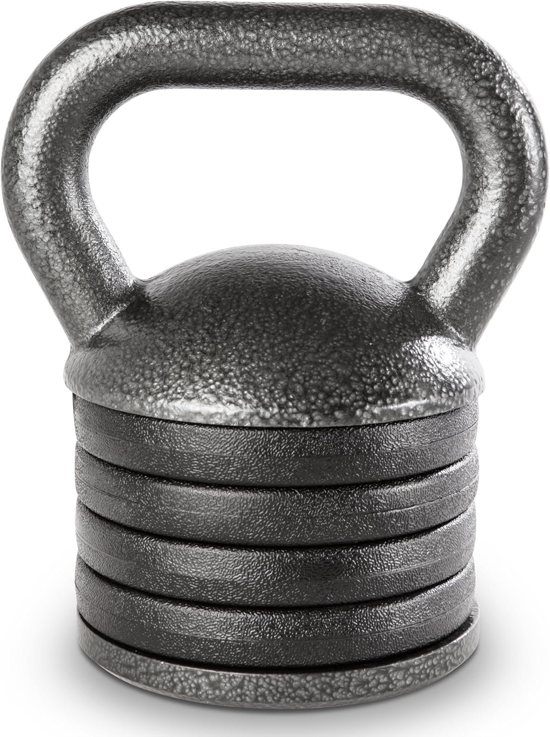 Apex Adjustable Heavy-Duty Kettlebell Weight for Strength Training and Weightlifting, Ideal Home Gym Equipment, Cast Iron, Grey APKB-5009