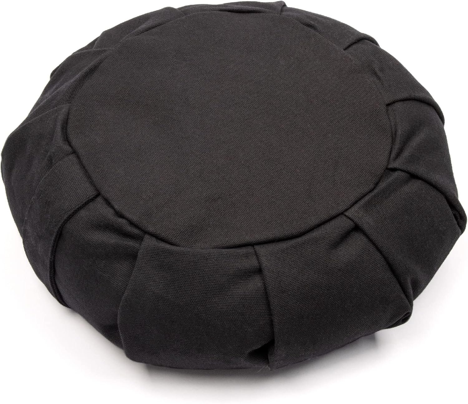Myga Zafu Yoga Meditation Cushion with Washable Cover – Floor Cushion Pillow with Natural Buckwheat Filling – Soft Round Cotton Design for Meditating or Pranayama Exercises