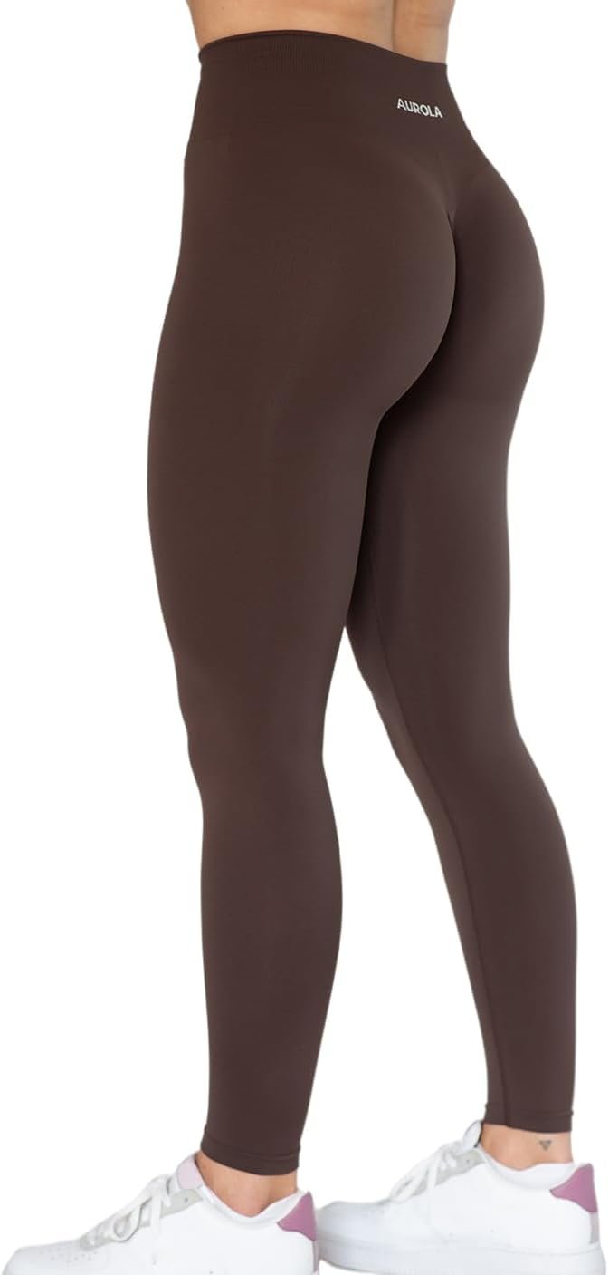 AUROLA Dream Collection Workout Leggings for Women High Waist Seamless Scrunch Athletic Running Gym Fitness Active Pants