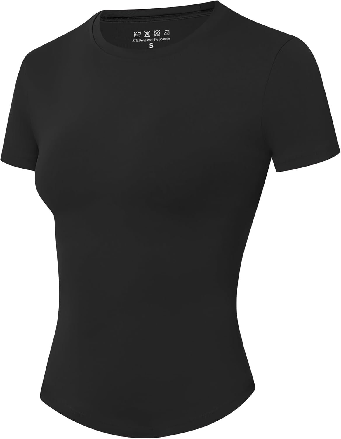 Moozava Women’s Compression Shirts Short Sleeve, Workout Tops Athletic Base Layer, Quick Dry Gym Yoga Running T-Shirts