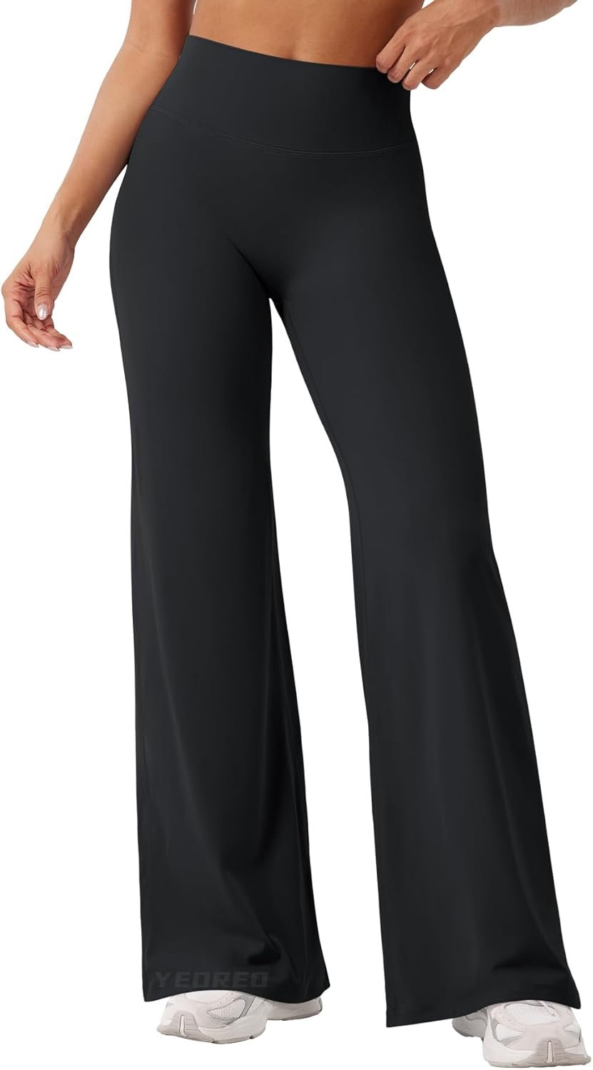 YEOREO Workout Leggings Womens No Front Seam Straight Leggings 29″/ 31.5″/ 33″/ 35″ High Waist Buttery Eddiy Gym Yoga Pants
