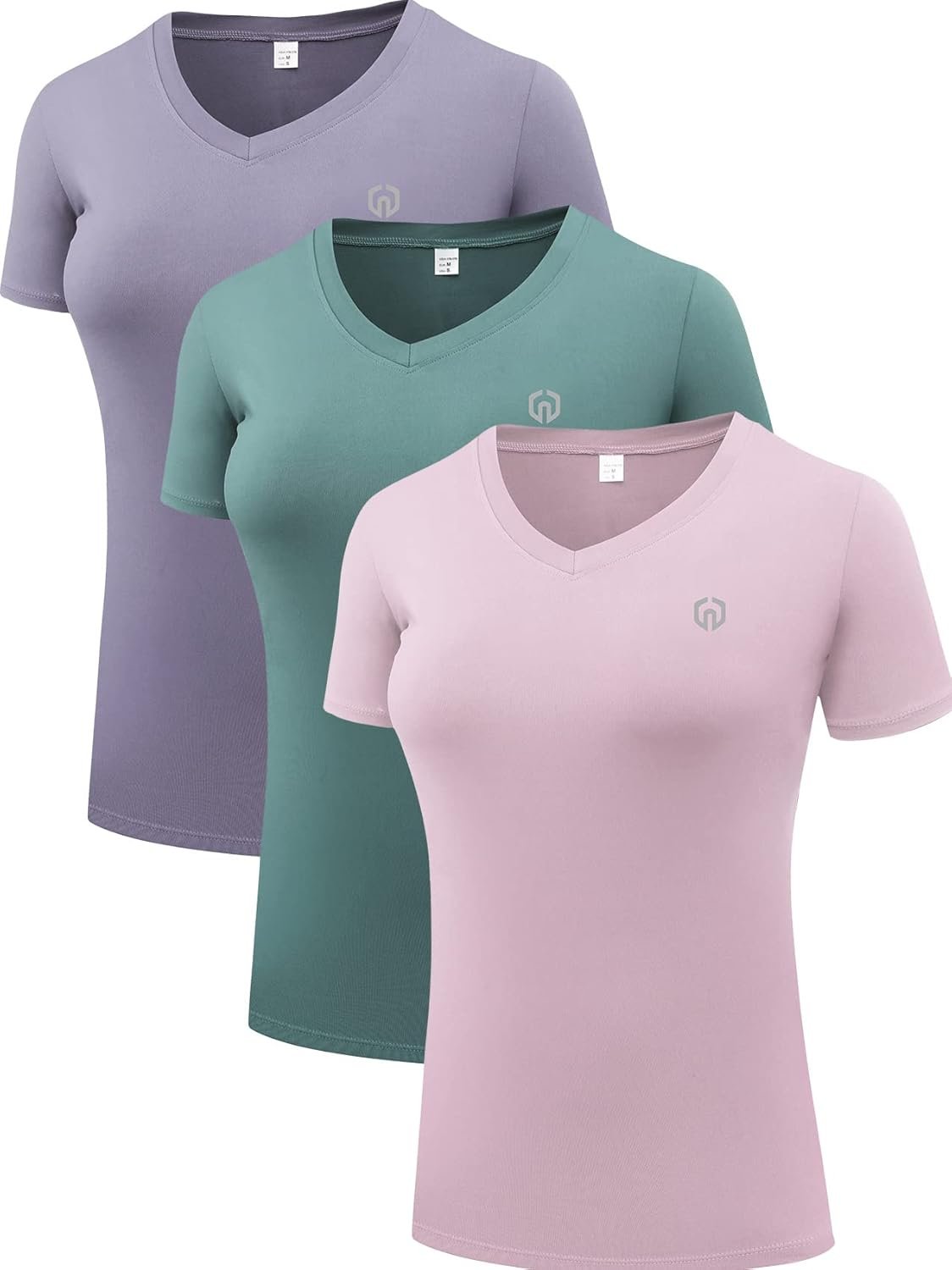 NELEUS Women’s 3 Pack Compression Workout Athletic Shirt