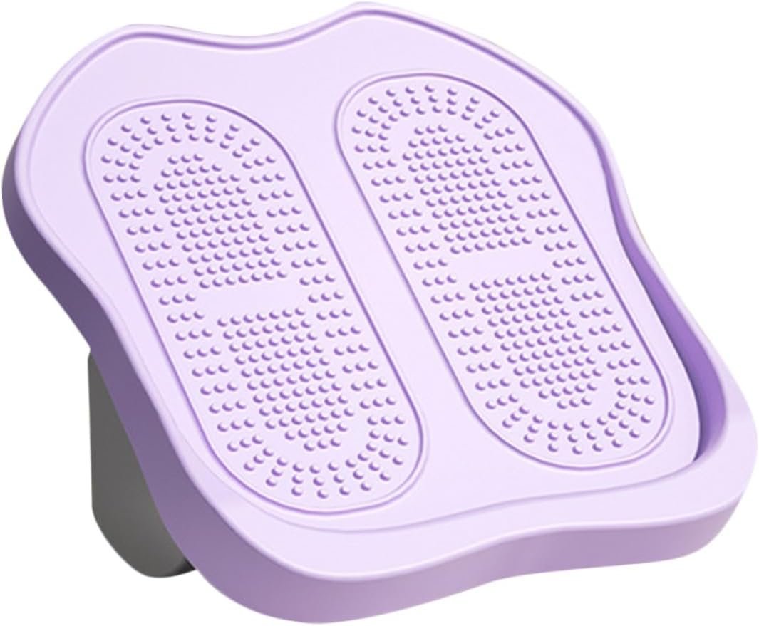 Adjustable Mini Stepper for Women Home Exercise Compact Foot Pedal Fitness Machine Quiet and Material for Calf Stretching and Leg Toning Purple