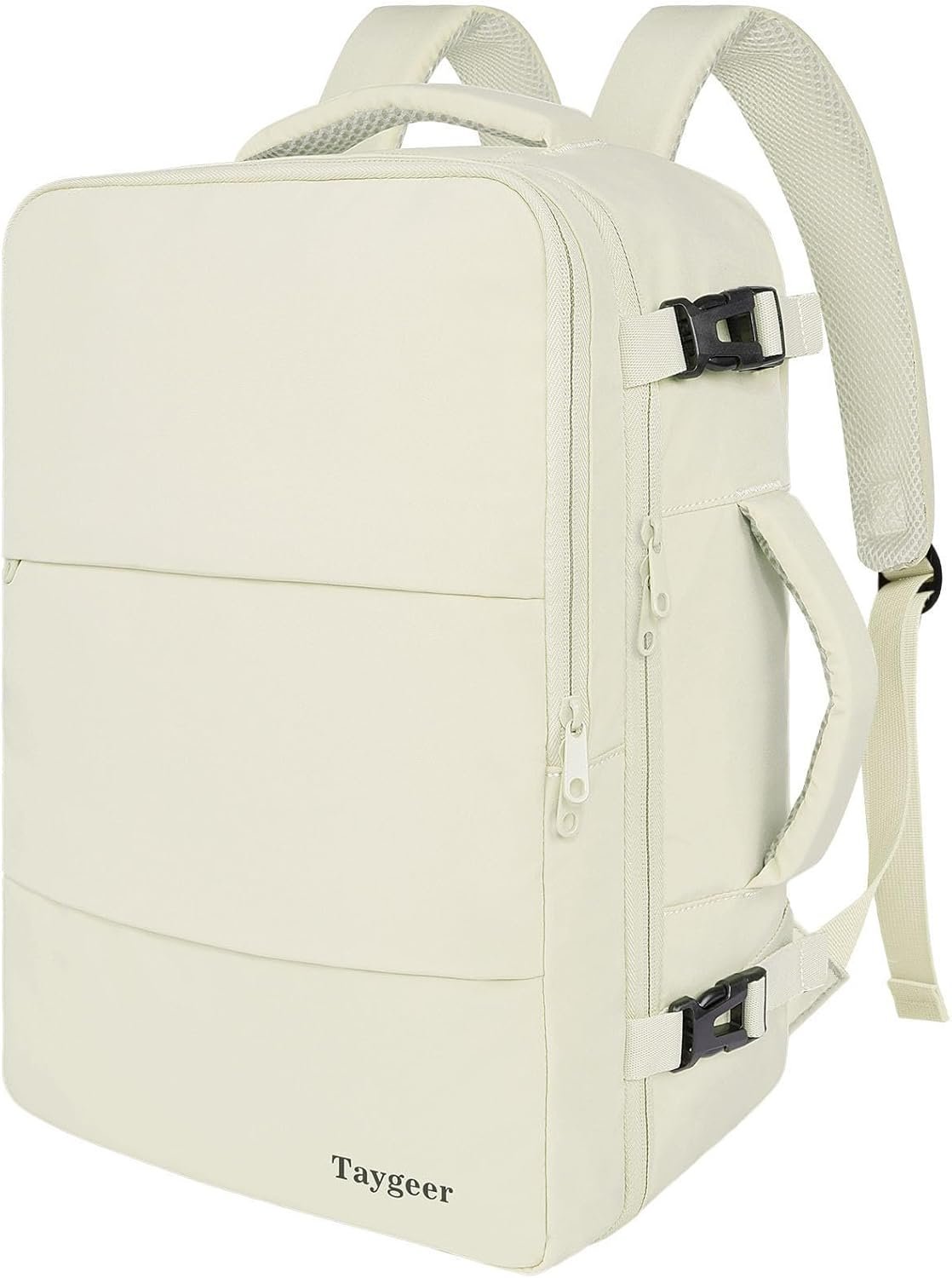 Taygeer Travel Backpack for Women, Carry On Backpack with Shoe Pouch, TSA 15.6″ Laptop Back Pack Flight Approved, College Gym Bag Casual Daypack for Weekender Business Hiking,Beige