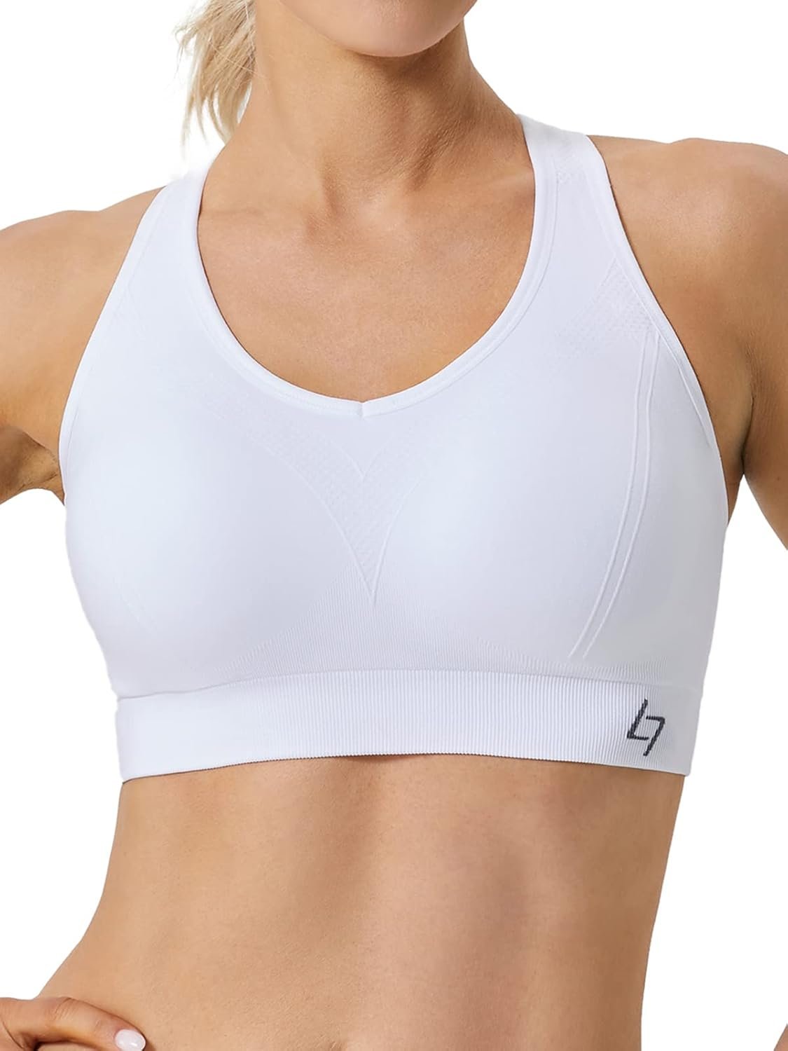 FITTIN Adjustable Sports Bras for Women: Padded Racerback Seamless Workout Yoga Bras