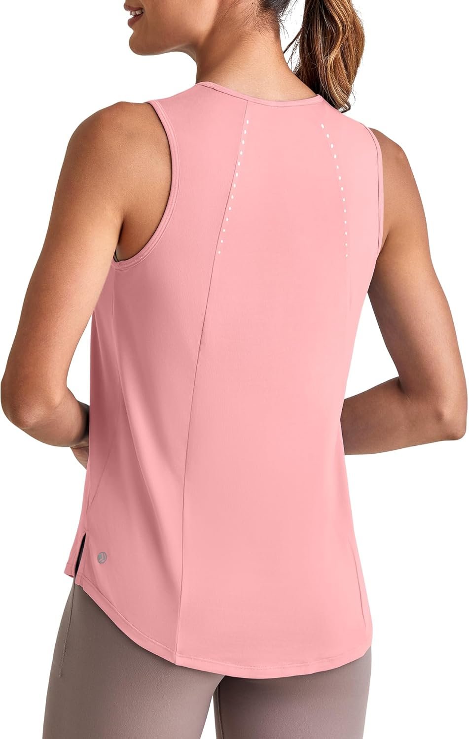 G4Free Lightweight Workout Tank Tops for Women High Neck Athletic Long Tanks Sleeveless Summer Running Gym Shirts