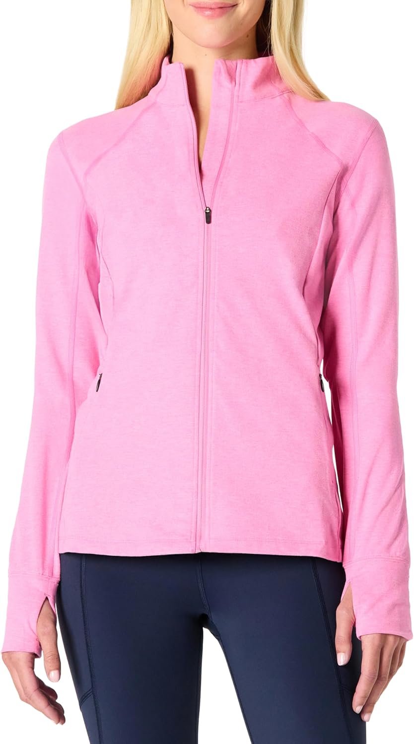 Amazon Essentials Women’s Athletic Soft Performance Lightweight Zip Up Workout Running Jacket