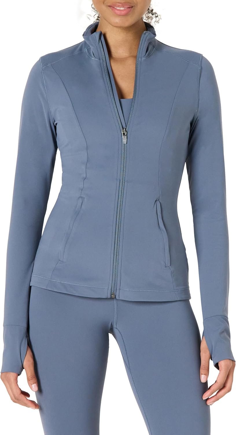 Amazon Essentials Women’s Active FormFlex Buttery Soft Slim Fit Quarter Zip Long Sleeve Pullover Jacket