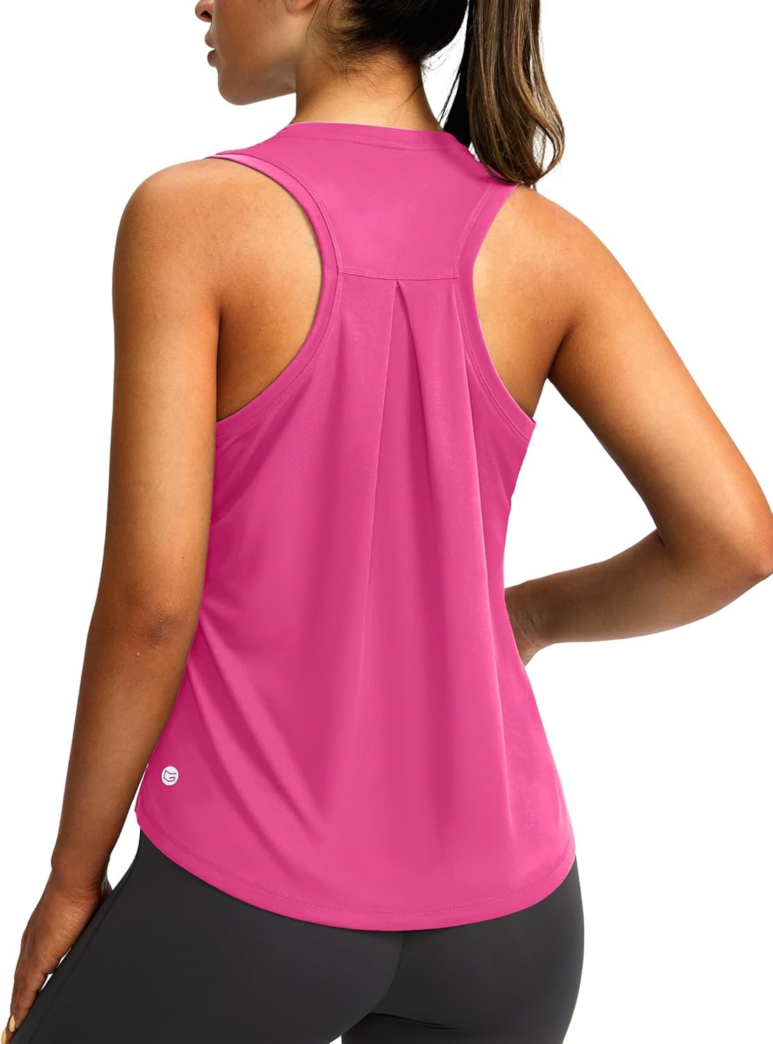 Women’s Workout Tops Racerback Athletic Tank Tops Sleeveless Loose Fit Yoga Running Gym Shirts for Women